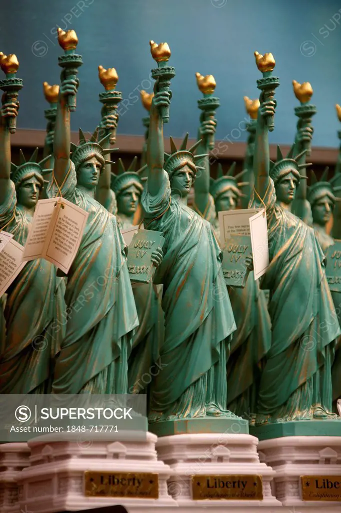 Souvenirs of the Statue of Liberty, Liberty Island, New York City, New York, United States, North America