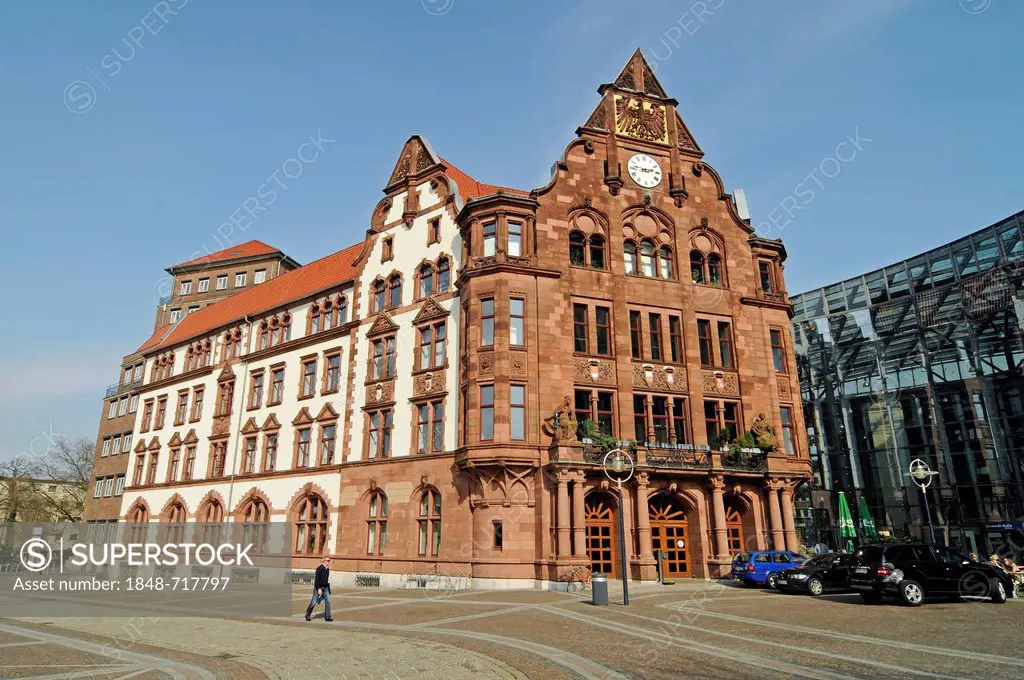 Old Town Hall, Friedensplatz square, Dortmund, North Rhine-Westphalia, Germany, Europe