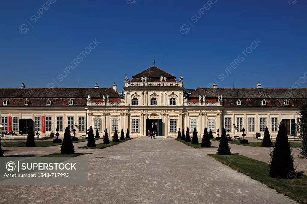 Unteres Schloss Belvedere palace, built in 1716, Rennweg street, Vienna, Austria, Europe