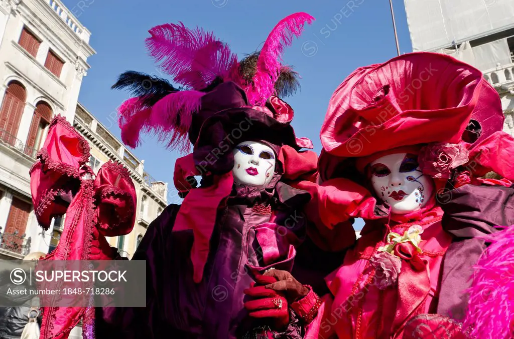 Venetian masks, Carnival of Venice, Venice, Veneto, Italy, Europe