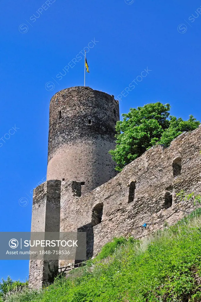 Burg Landshut Castle in Bernkastel-Kues, Rhineland-Palatinate, Germany, Europe, PublicGround