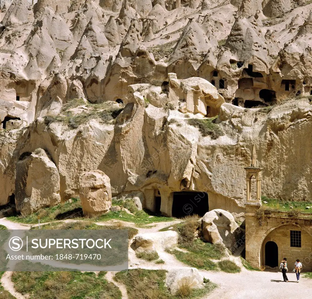 Caves in Zelve, UNESCO World Cultural and Natural Heritage Site, Goereme, Cappadocia, Central Anatolia, Turkey, Asia
