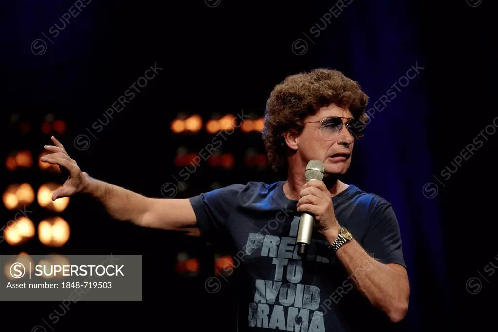 Comedian Atze Schroeder during a show in Koblenz, Rhineland-Palatinate, Germany, Europe