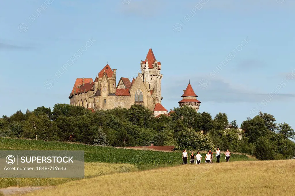 Burg Kreuzenstein castle near Leobendorf, Weinviertel, Wine Quarter, Lower Austria, Austria, Europe, PublicGround