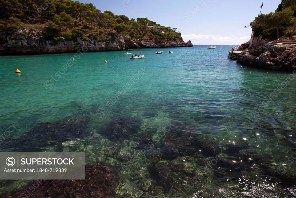 Cala Santanyi, southeast coast, Majorca, Balearic Islands, Spain, Europe
