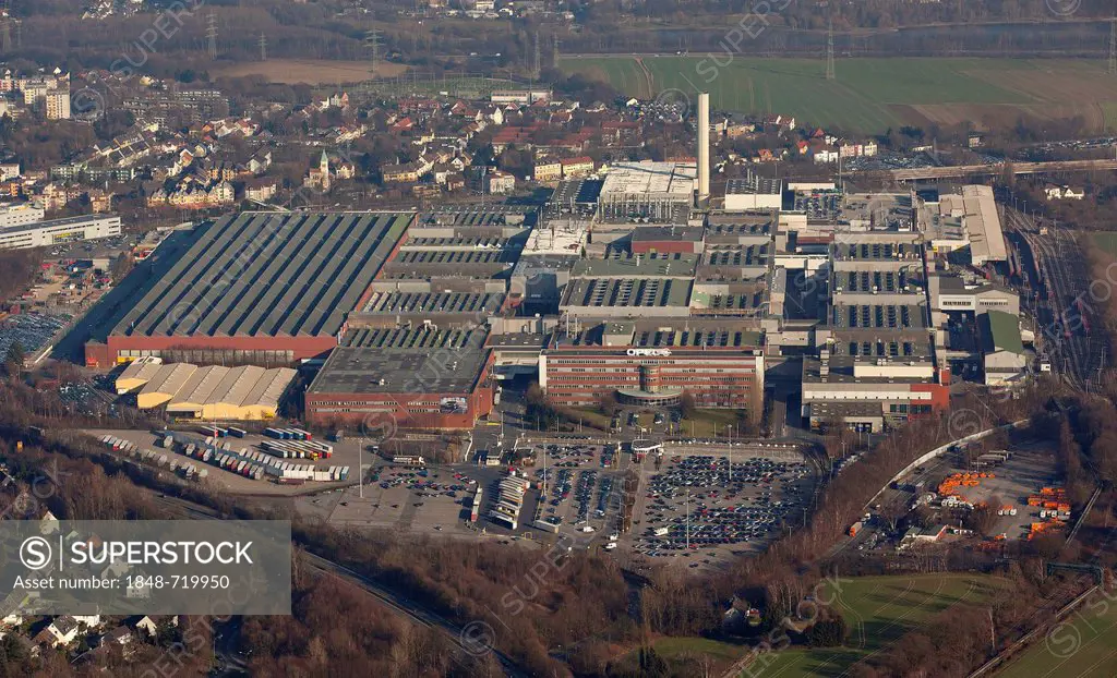 Aerial view, Opel Werk 1 plant, Bochum, Ruhr Area, North Rhine-Westphalia, Germany, Europe