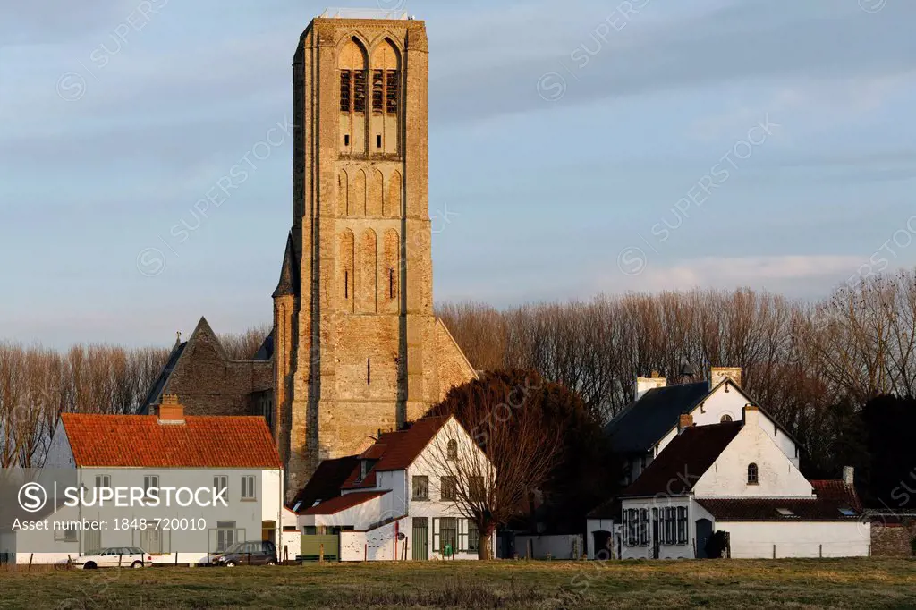 Medieval town of Damme, Onze-Lieve-Vrouwkerk, Church of Our Lady, West Flanders, Belgium, Europe