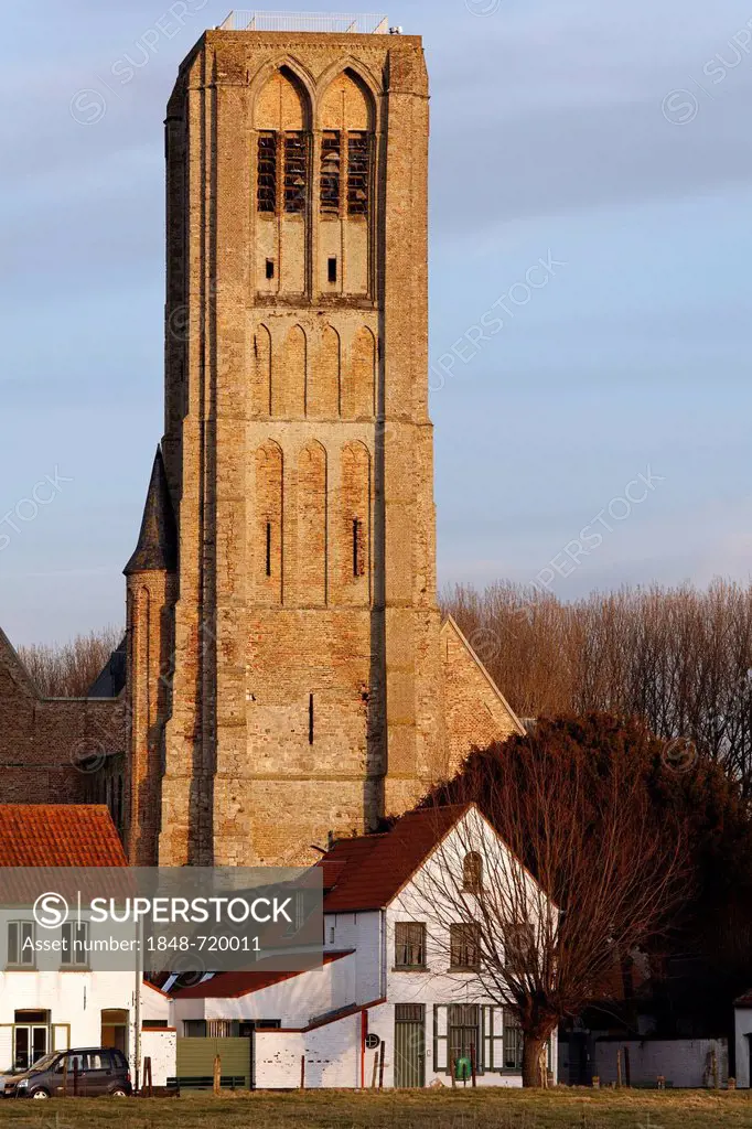 Medieval town of Damme, Onze-Lieve-Vrouwkerk, Church of Our Lady, West Flanders, Belgium, Europe