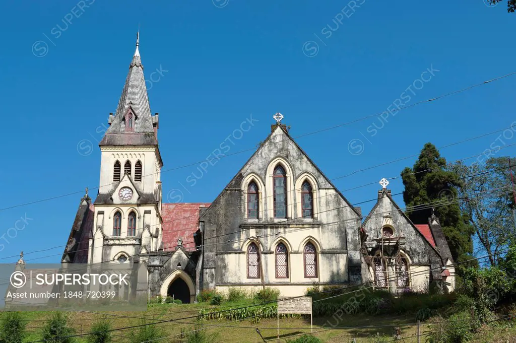St. Andrew's Church, British colonial era, Darjeeling, West Bengal, Lower Himalayan Range, India, South Asia, Asia