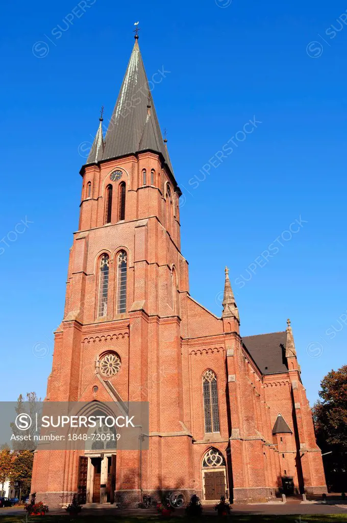 St. Anthony's Church in Papenburg, East Frisia, Lower Saxony, Germany, Europe