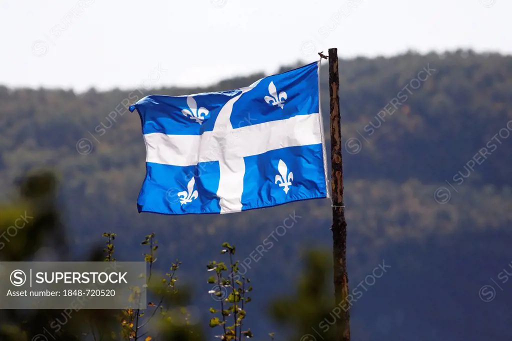 Quebec flag, Quebec, Canada