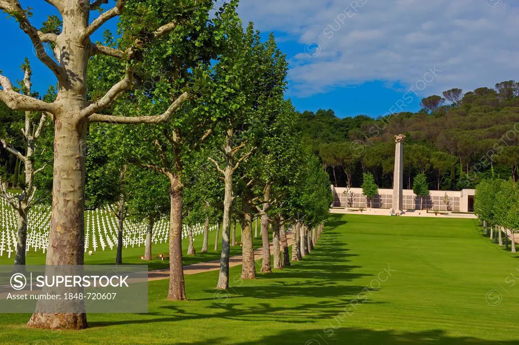 Florence American Cemetery and Memorial, 2nd World War Memorial, Florence, Tuscany, Italy, Europe