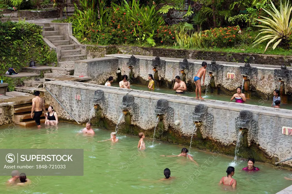 Hot springs, Komala Tirtha, near Lovina Beach, North Bali, Bali, Indonesia, Southeast Asia, Asia