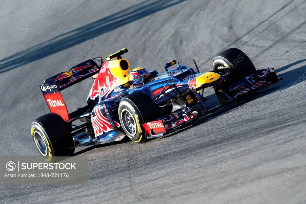 Mark Webber, AUS, Red Bull Racing-Renault RB8, Formula 1 testing sessions, February 2012, Barcelona, Spain, Europe