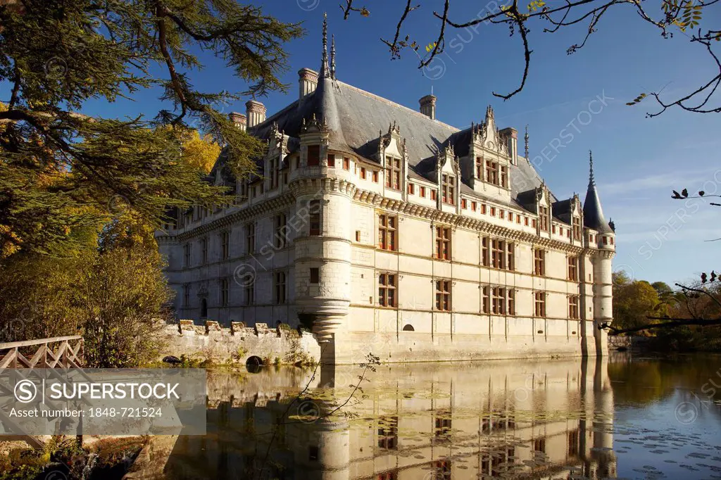 Loire-Chteau of Azay-le-Rideau, Renaissance, France, Europe