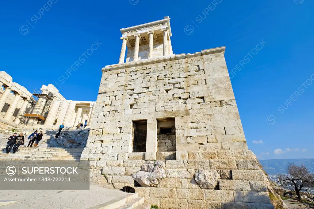 Temple of Athena Nike, the Acropolis, Athens, Greece, Europe