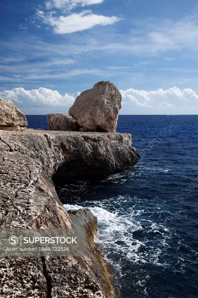 Cala Santanyi, southeast coast, Majorca, Balearic Islands, Spain, Europe