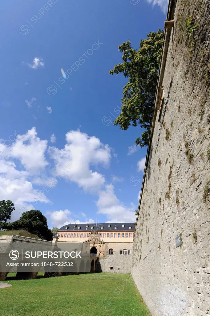 Zitadelle Petersberg Fortress, with the Bastion Leonhard, Erfurt, Thuringia, Germany, Europe