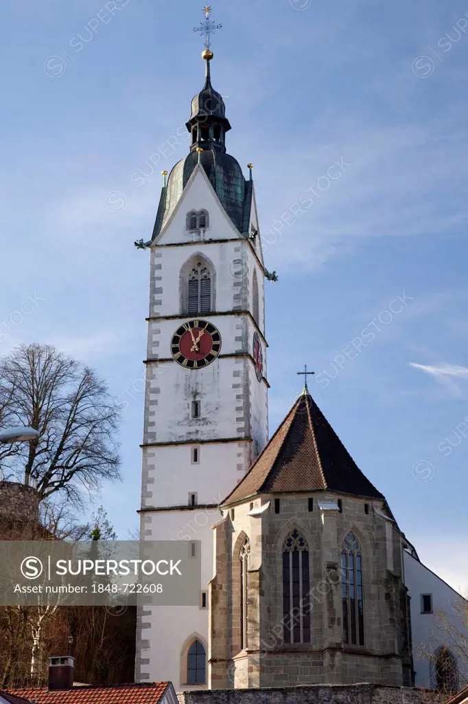Catholic church of St. John the Baptist, Laufenburg, High Rhine region, canton of Aargau, Switzerland, Europe