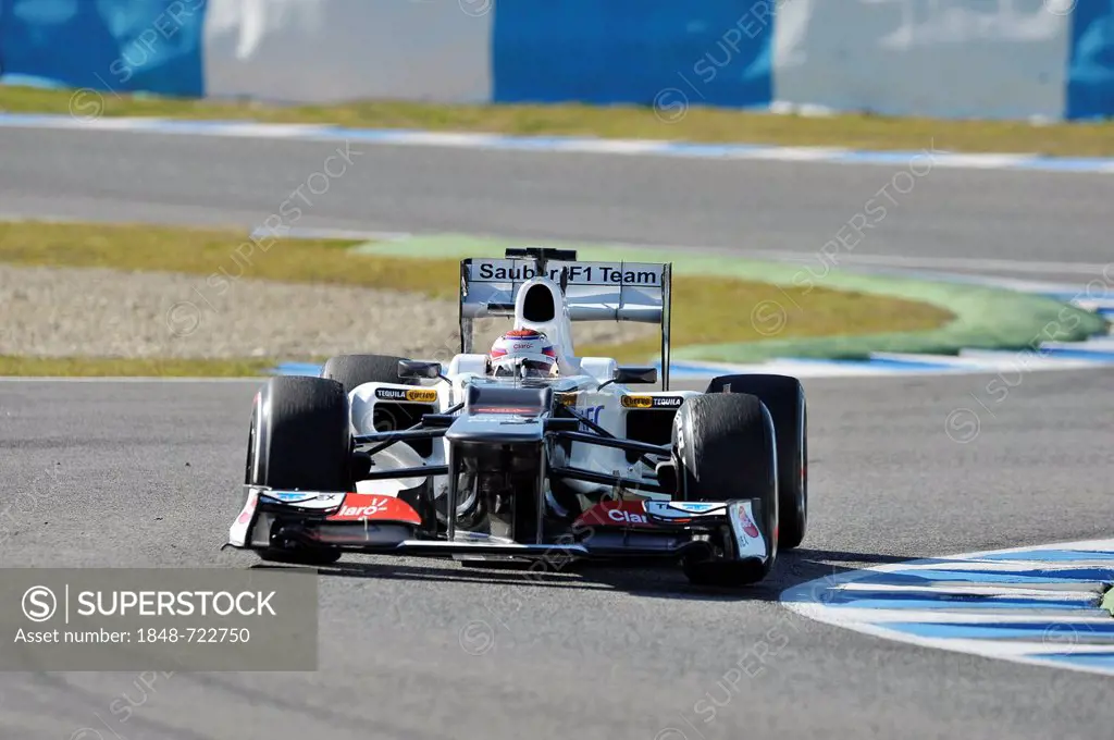 Kamui Kobayashi, JPN, Sauber F1 Team during the first Formula One testing sessions for the 2012 season in Jerez, Spain, Europe