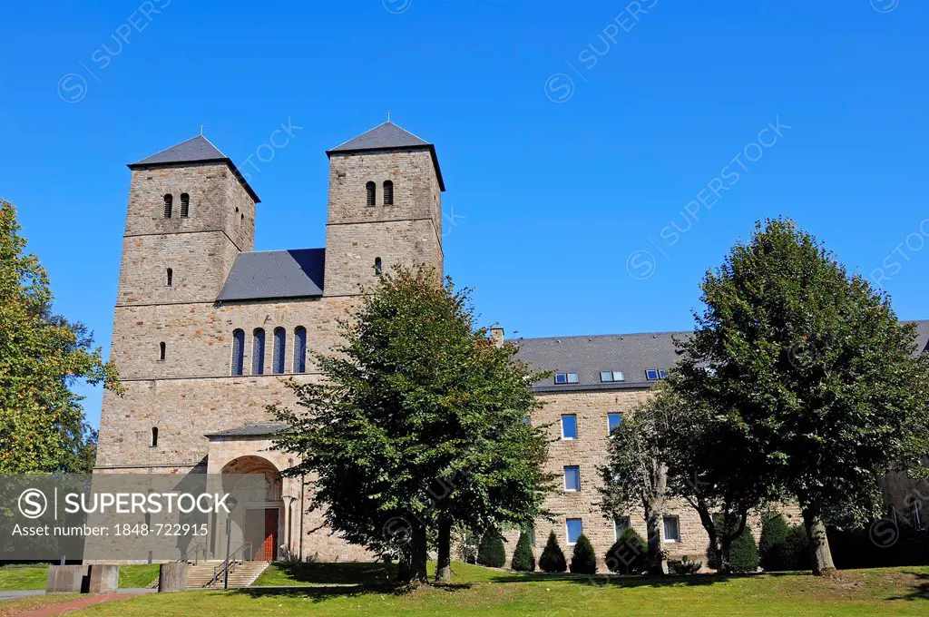Abbey Church of the Benedictine Abbey of Gerleve, Muensterland, North Rhine-Westphalia, Germany, PublicGround
