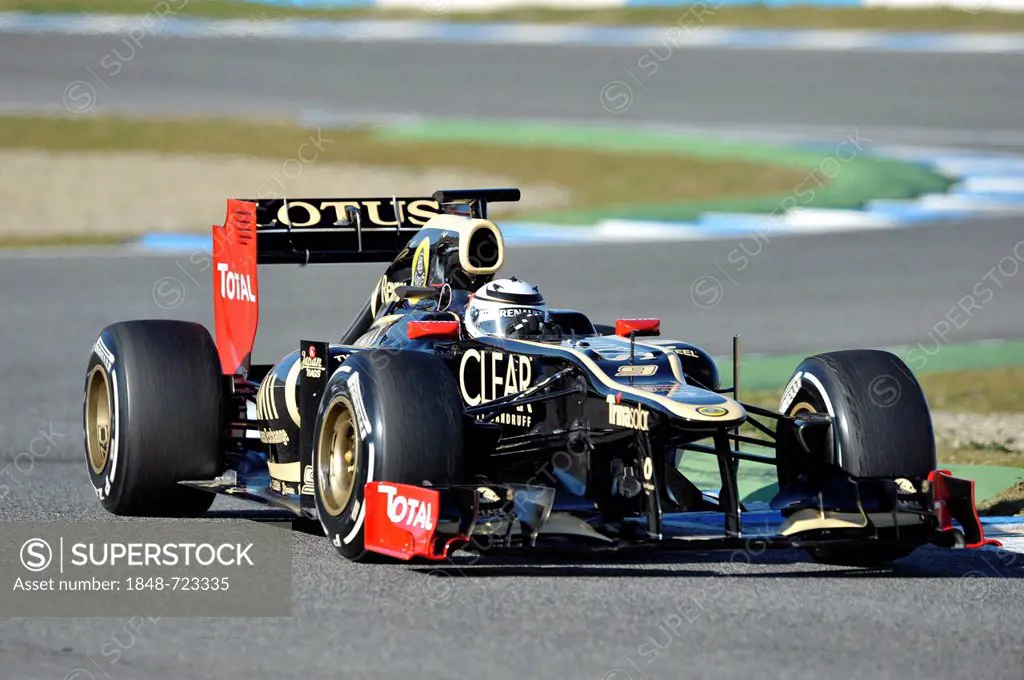 Kimi Raeikkoenen, FIN, Lotus F1 Team during the first Formula One testing sessions for the 2012 season in Jerez, Spain, Europe