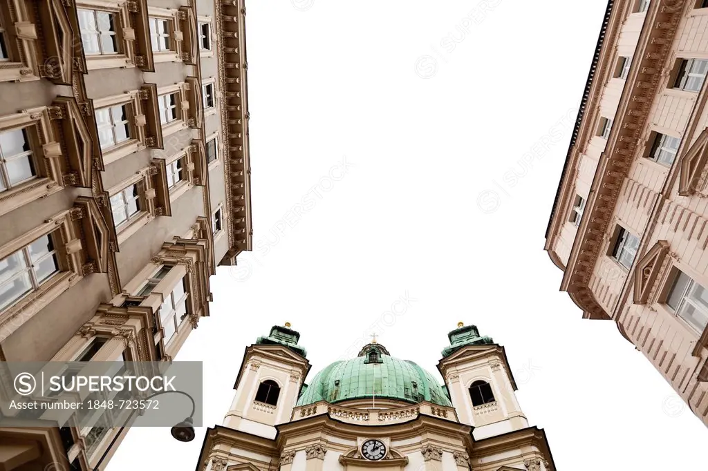 Peterskirche church, Petersplatz square, Vienna, Austria, Europe