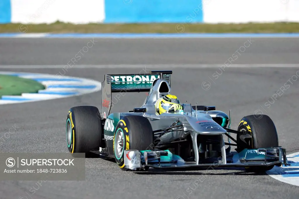Nico Rosberg, GER, MercedesGP F1 Team during the first Formula One testing sessions for the 2012 season in Jerez, Spain, Europe