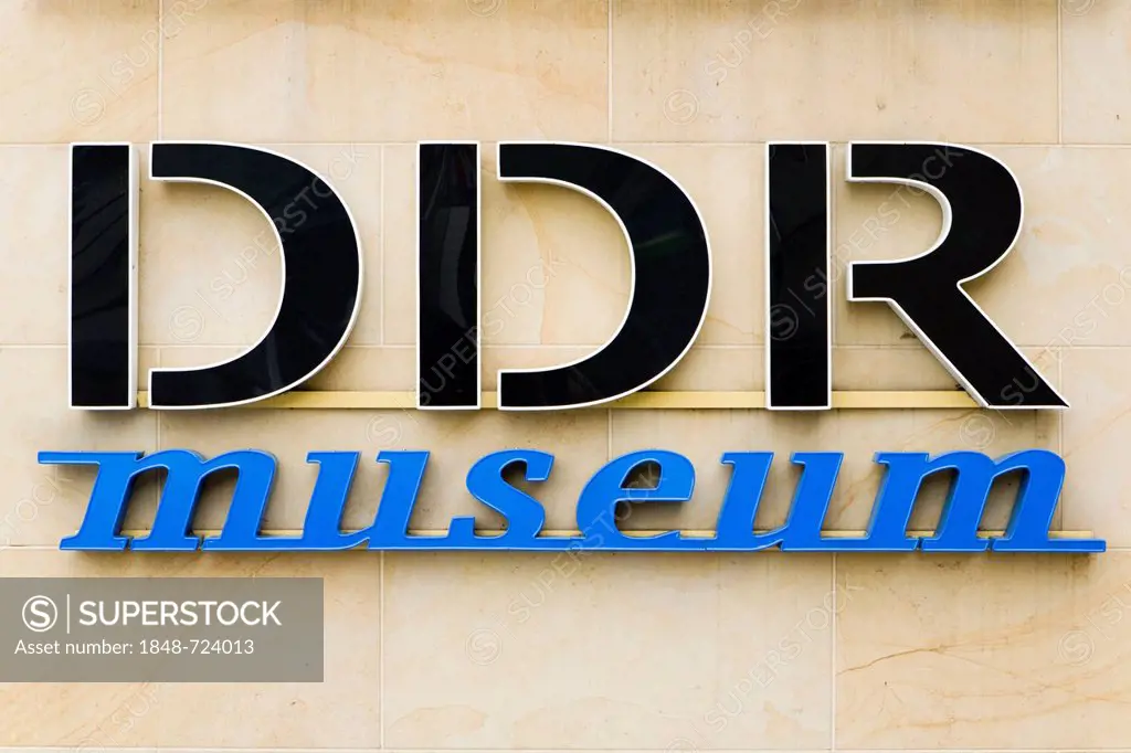 Logo of the DDR Museum, Berlin, Germany, Europe