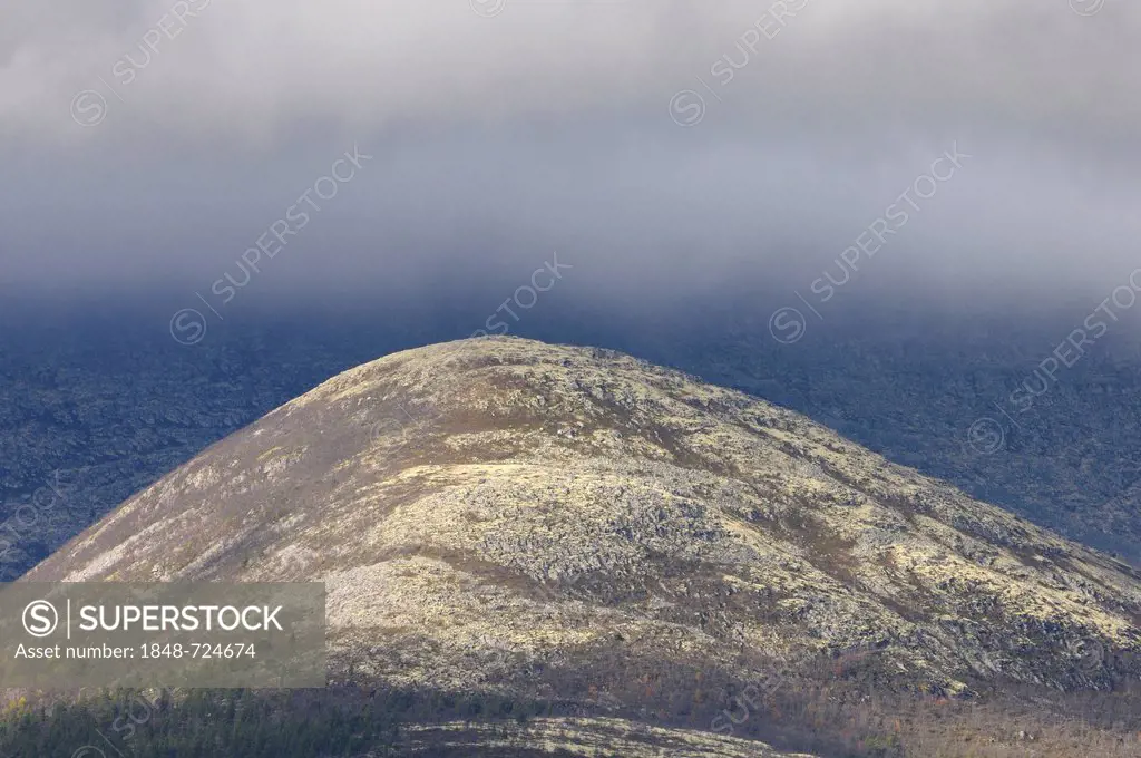 Barren hilltop in Rondane National Park, Norway, Europe