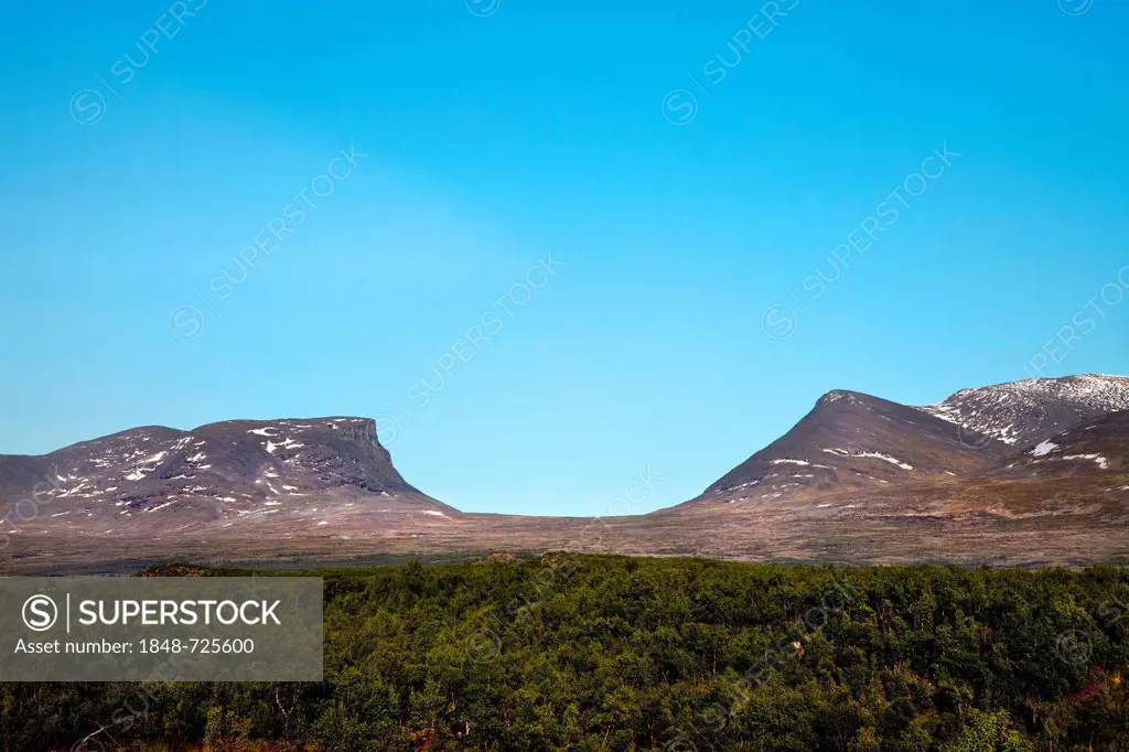 Lapporten mountain, Abisko National Park, Lapland, northern Sweden, Sweden, Scandinavia, Europe