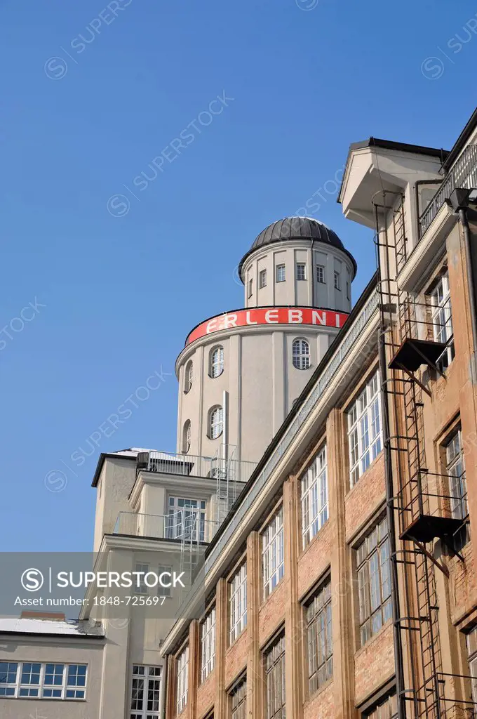 Pentacon Tower, Ernemann camera factory, Zeiss-Ikon, Dresden, Saxony, Germany, Europe, PublicGround
