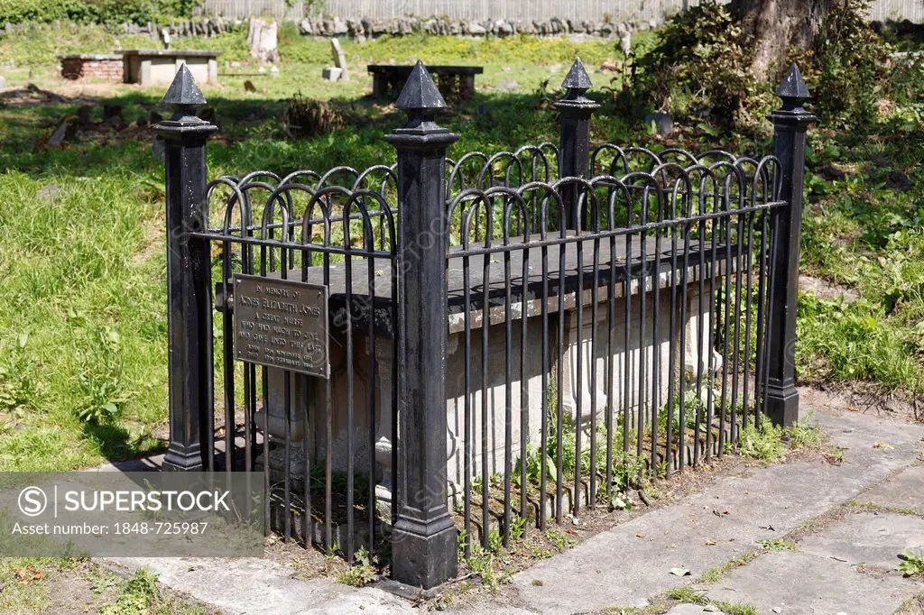 Grave of Agnes Jones, Inishowen Peninsula, County Donegal, Ireland, British Isles, Europe
