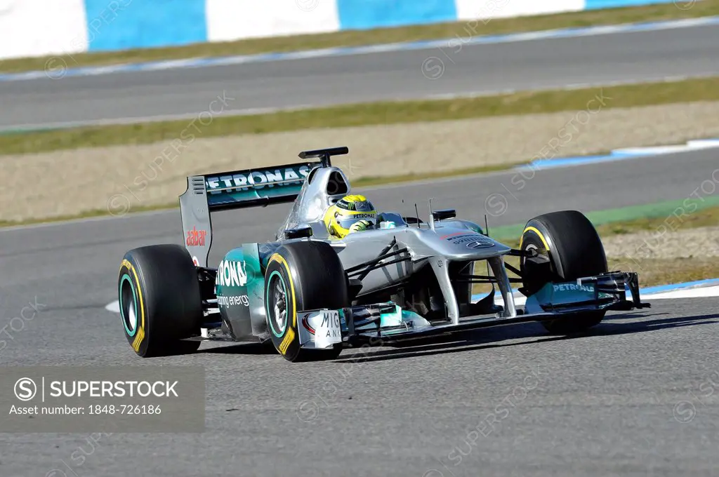 Nico Rosberg, GER, MercedesGP F1 Team during the first Formula One testing sessions for the 2012 season in Jerez, Spain, Europe