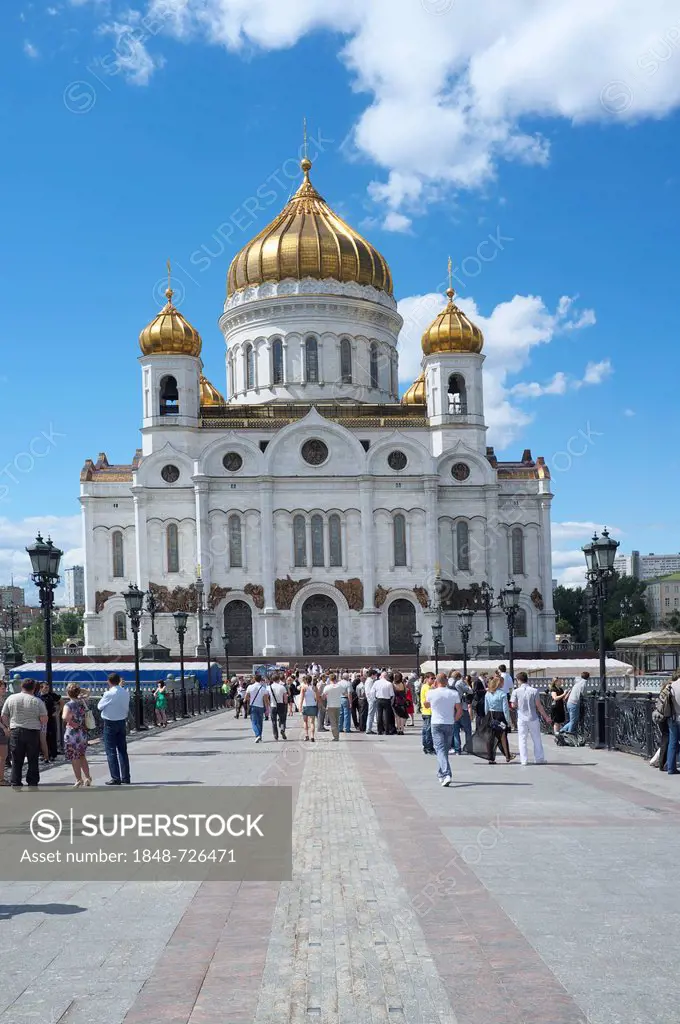Cathedral of Christ the Saviour, Moscow, Russia, Eurasia