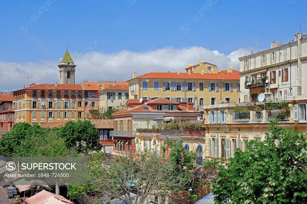 Cityscape, Nice, Alpes-Maritimes department, Provence-Alpes-Cote d'Azur region, Southern France, France, Europe, PublicGround