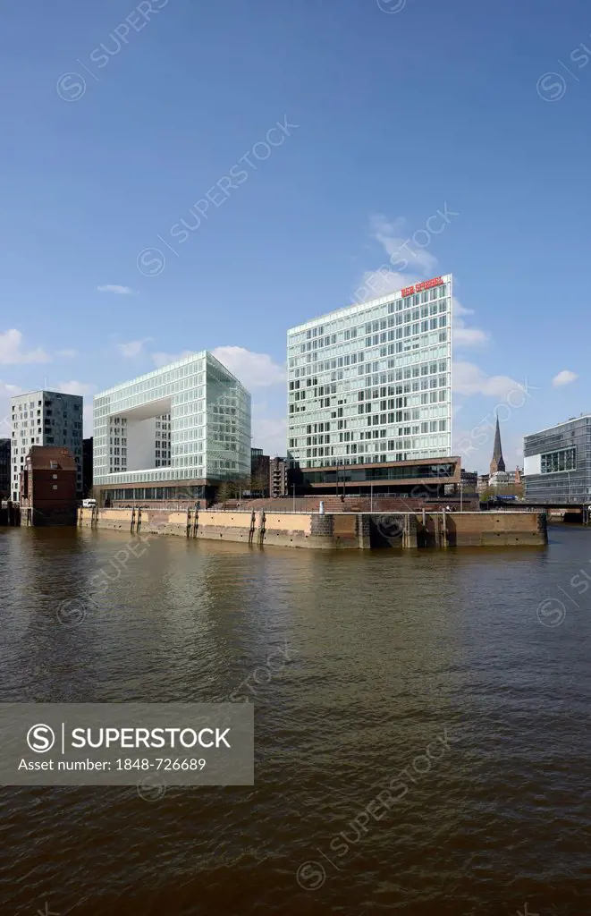 Spiegel publishing house and Ericus-Contor, Ericusspitze area, HafenCity, Hamburg, Germany, Europe