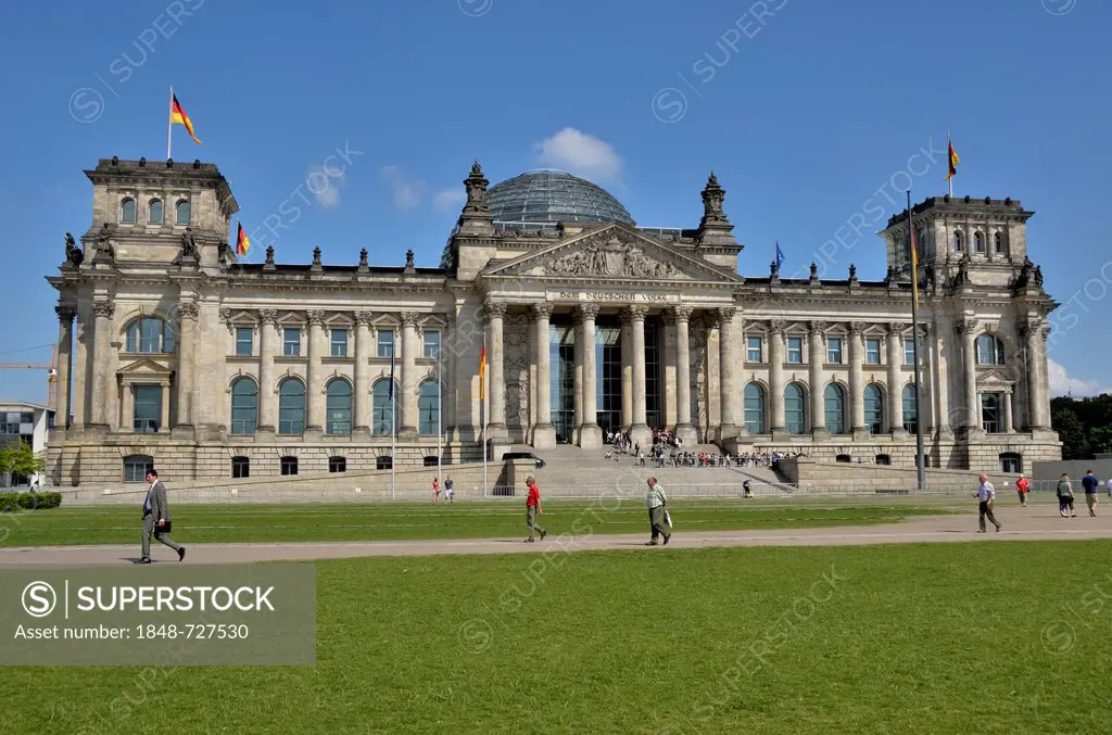 Reichstag Building, Government District, Berlin, Germany, Europe, PublicGround
