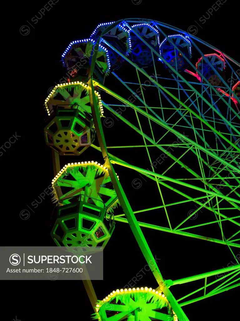 Ferris wheel, Christmas Market in Jena, Thuringia, Germany, Europe, PublicGround