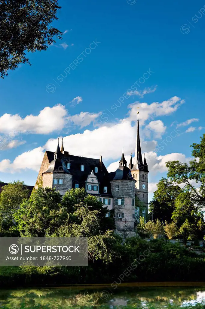 Schloss Ahorn castle in Ahorn near Coburg, Bavaria, Germany, Europe