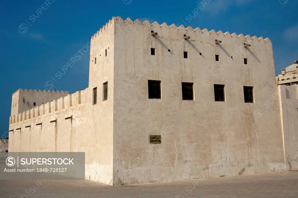 Historical fortifications in the Heritage Area of Sharjah, United Arab Emirates, Middle East