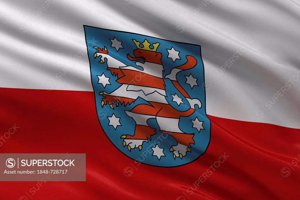 Thuringian state service flag, Thuringia