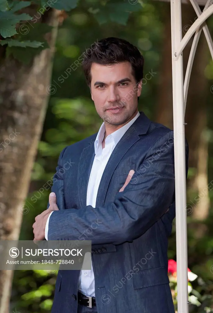 Actor Moritz Tittel at a photo call for the TV soap Sturm der Liebe in Munich, Bavaria, Germany, Europe