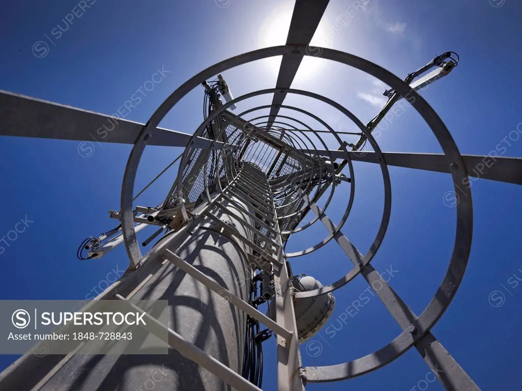 Radio antennas and cell phone amplifiers, Cilento, Campania, Southern Italy, Italy, Europe, PublicGround