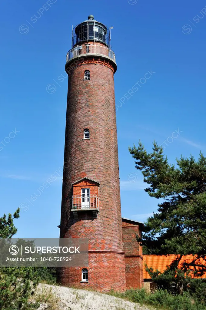Lighthouse, completed in 1848, Darsser Ort, Baltic resort of Prerow, Darss, Mecklenburg-Western Pomerania, Germany, Europe