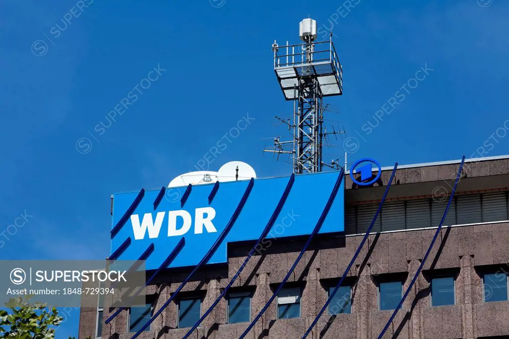 WDR arcades on Nord-Sued-Fahrt, road, Westdeutscher Rundfunk broadcasting station, Cologne studio, Appellhofplatz square, Cologne, North Rhine-Westpha...