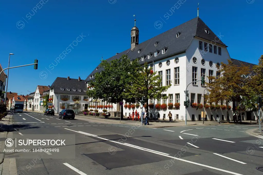 Town Hall, Ruesselsheim, Hesse, Germany, Europe, PublicGround