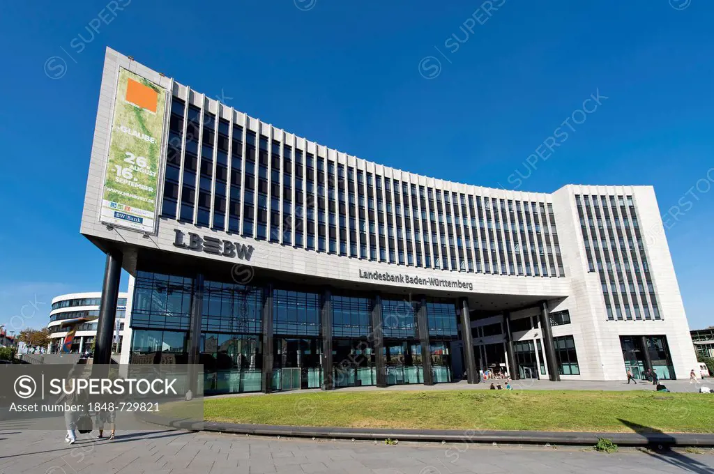 Headquarters of LBBW Bank, Landesbank Baden-Wuerttemberg, Stuttgart, Baden-Wuerttemberg, Germany, Europe
