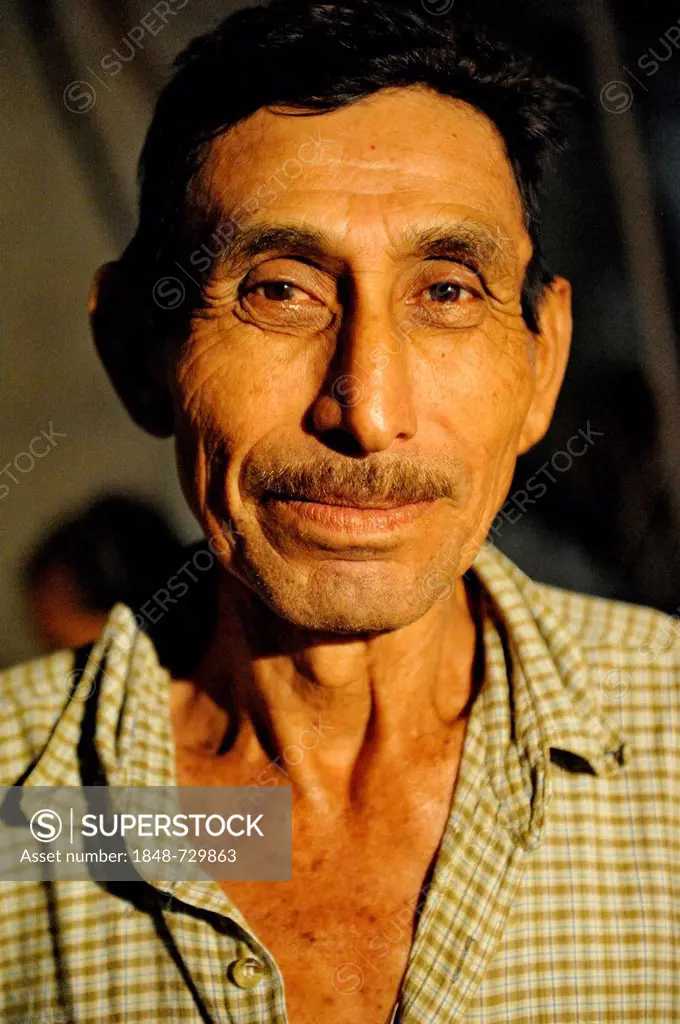 Portrait of a man, 50 years old, he works in the tourism industry, Cancun, Yucatan Peninsula, Quintana Roo, Mexico, Latin America, North America