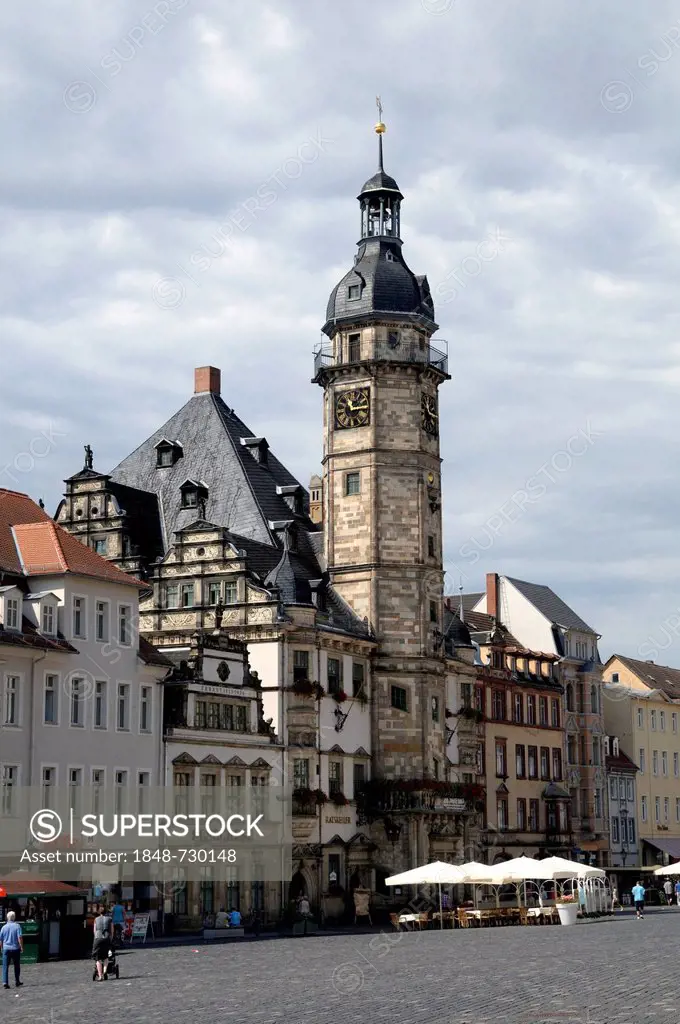 Town Hall, market square, Altenburg, Thuringia, Germany, Europe